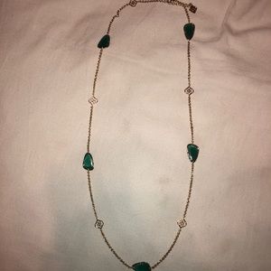 Turquoise green Kendra Scott necklace